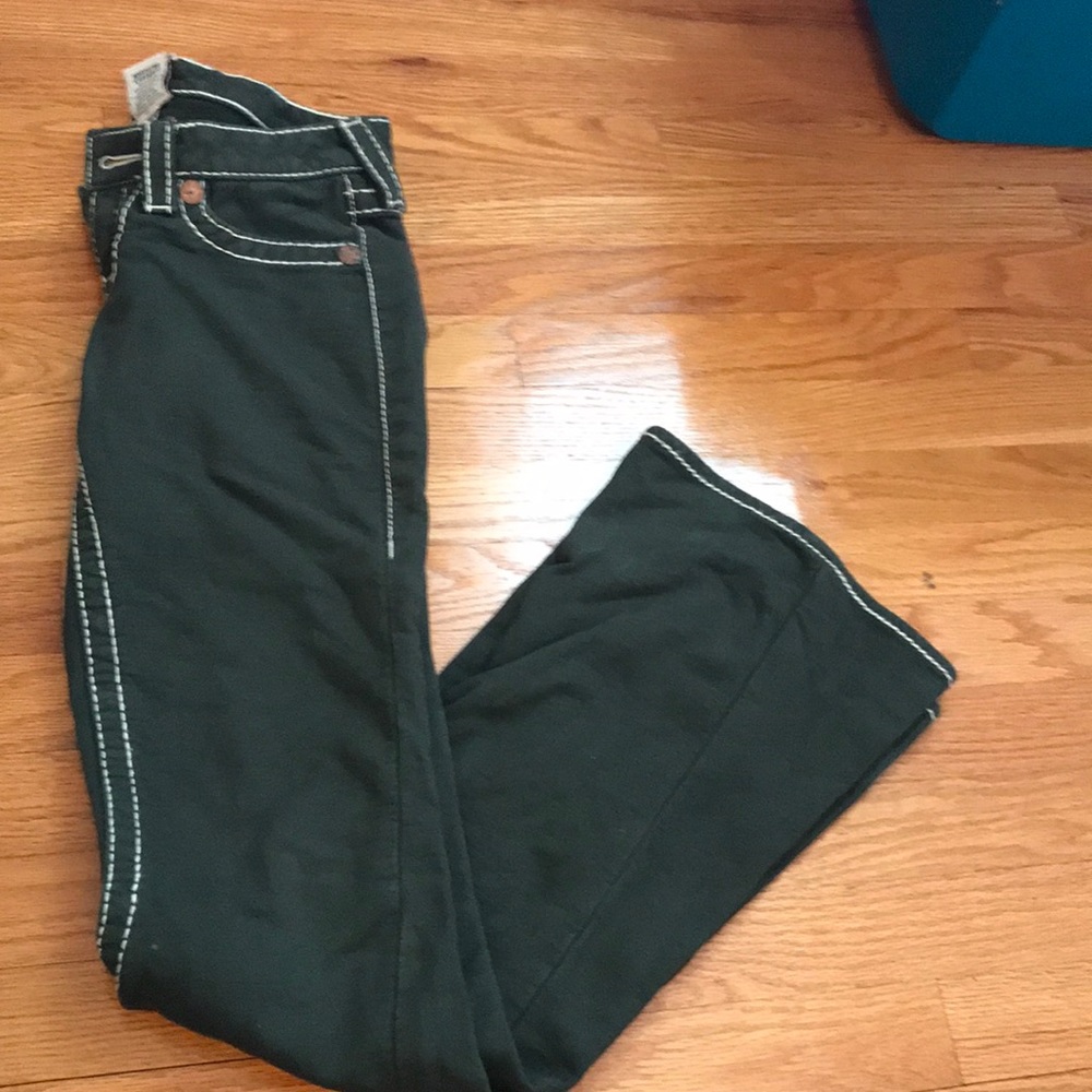 Green True Religion Jeans